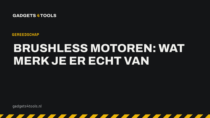Headerkaart met de titel: Brushless motoren: wat merk je er echt van
