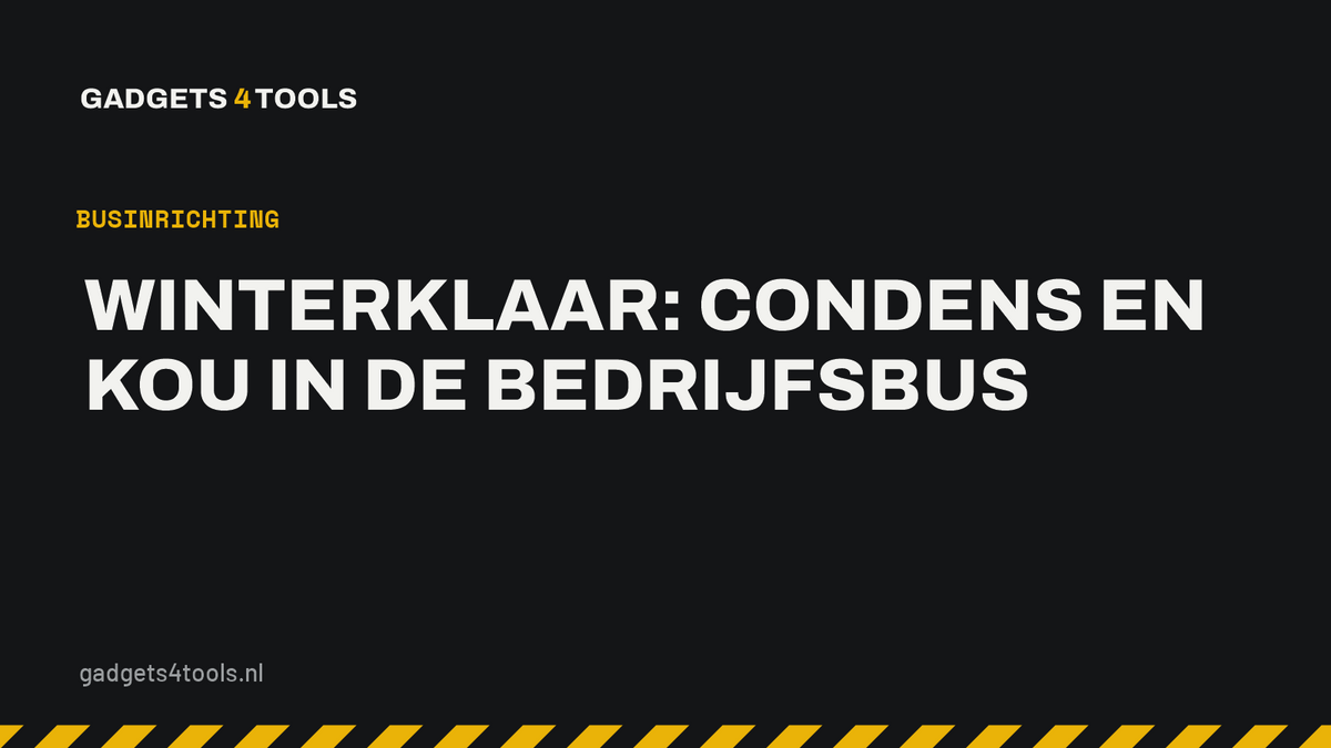 Headerkaart met de titel: Winterklaar: condens en kou in de bedrijfsbus