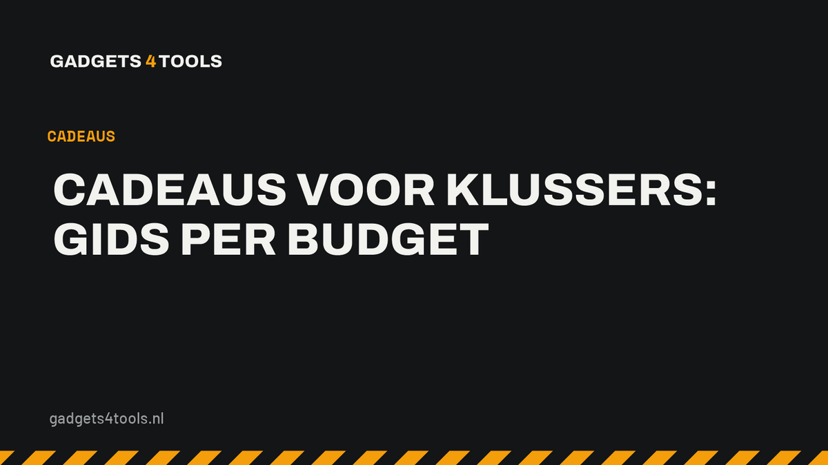 Headerkaart met de titel: Cadeaus voor klussers: gids per budget