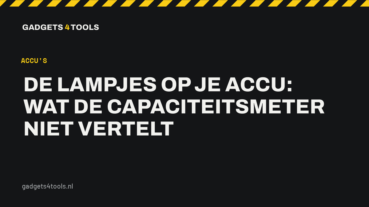 Headerkaart met de titel: De lampjes op je accu: wat de capaciteitsmeter niet vertelt
