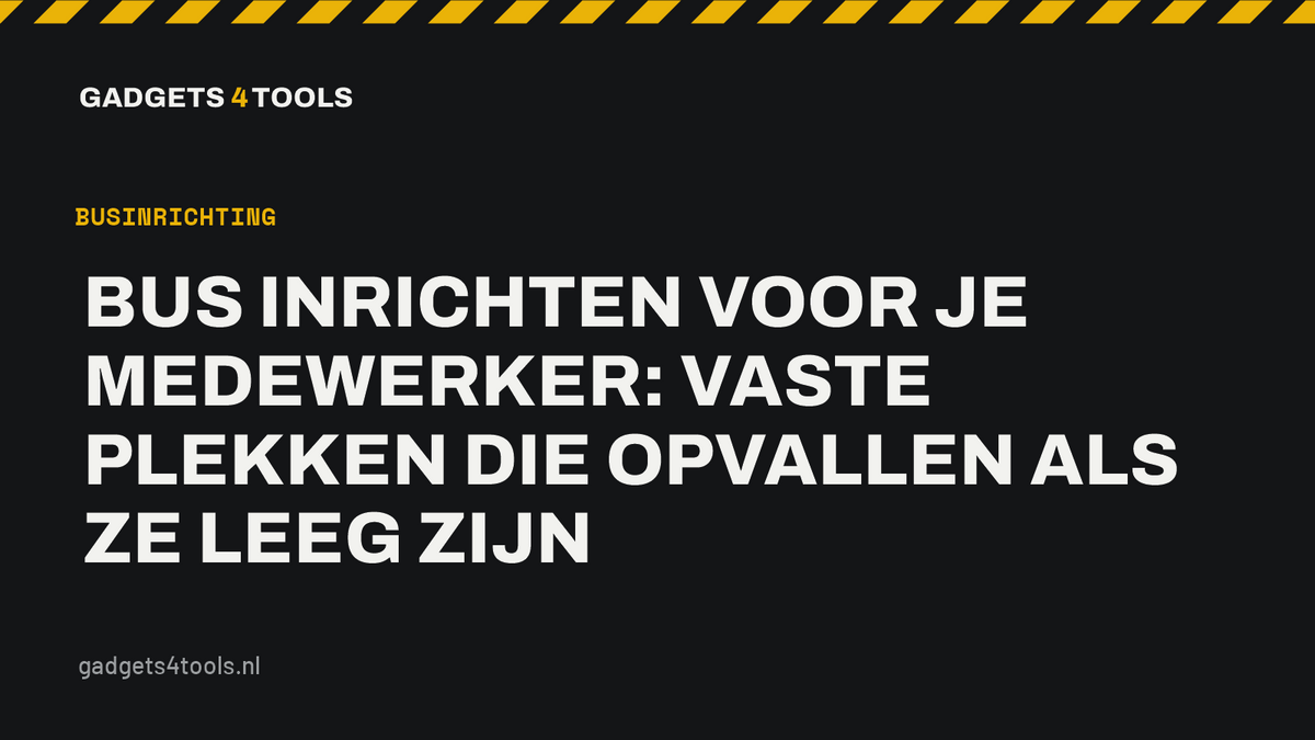 Headerkaart met de titel: Bus inrichten voor je medewerker: vaste plekken die opvallen als ze leeg zijn