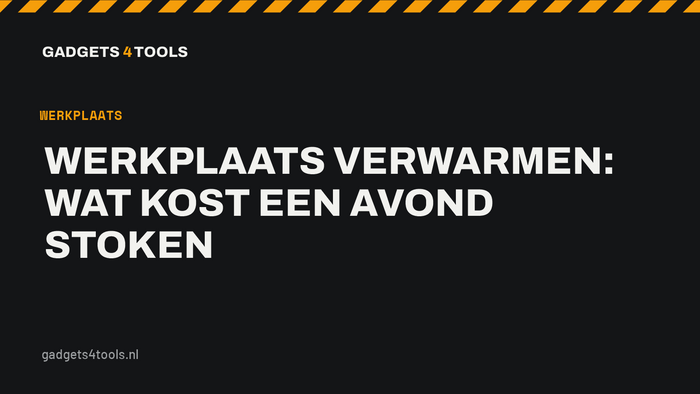 Headerkaart met de titel: Werkplaats verwarmen: wat kost een avond stoken