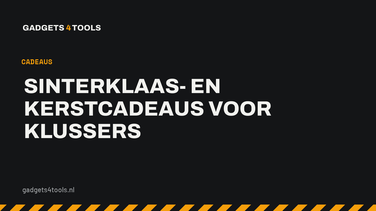 Headerkaart met de titel: Sinterklaas- en kerstcadeaus voor klussers