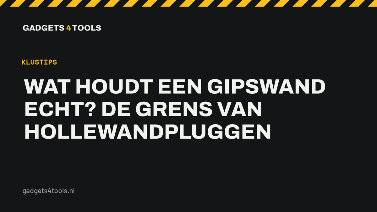 Headerkaart met de titel: Wat houdt een gipswand echt? De grens van hollewandpluggen
