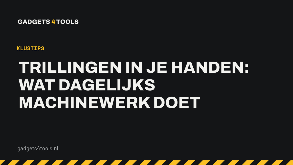 Headerkaart met de titel: Trillingen in je handen: wat dagelijks machinewerk doet